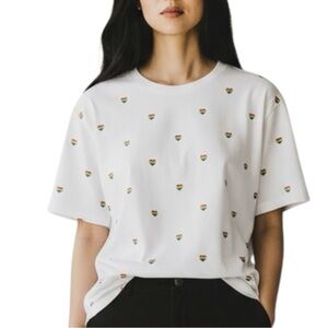 DENIM & FLOWER + Ricky Singh Love Wins Tee Size Medium Slim Fit — CELEBRATE!!!